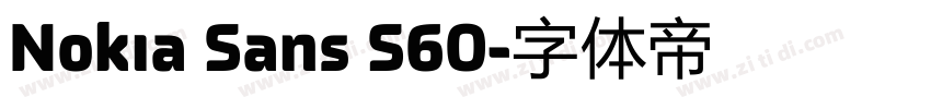 Nokia Sans S60字体转换 Nokia Sans S60字体转换
